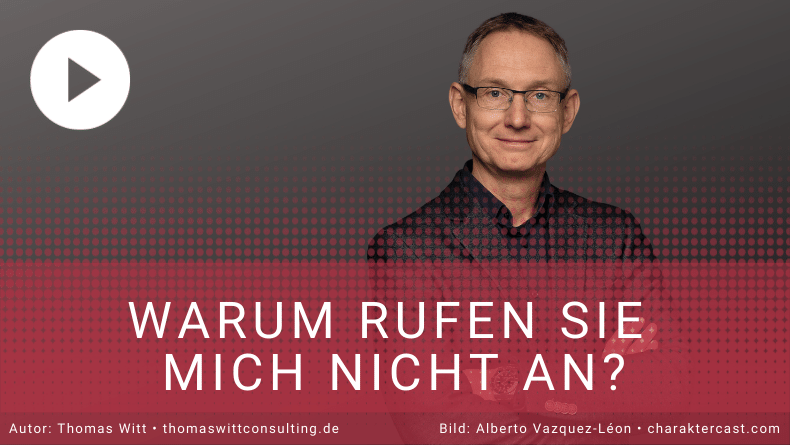 H1 - Kostet es gleich Geld, wenn ich Thomas Witt anrufe_